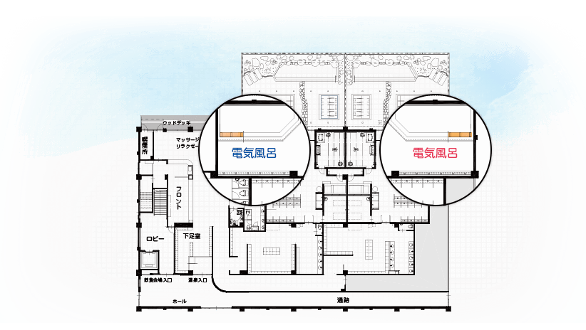 館内図 電気風呂