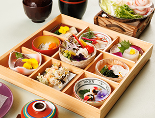 彩り花細工御膳